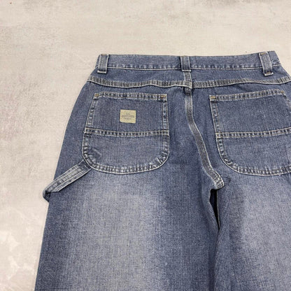 Baggy Lee carpenter jeans W32L30 blue loose denim skater style carpenters