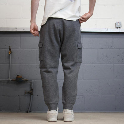 Y2k Grey Nike Cargo Joggers Medium Mens sweatpants embroidered logo