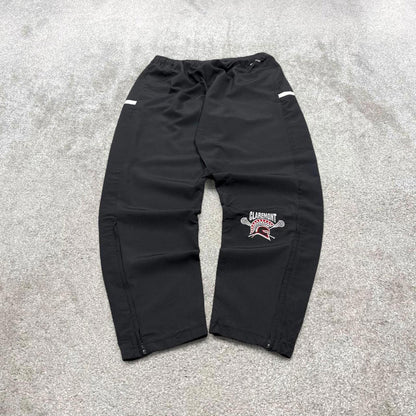 00s Adidas tracksuit bottoms black M 12-14 loose y2k style joggers embroidered track pants trackies