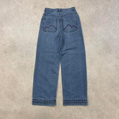 Blue Machine jeans size 18 W26L29 embroidered y2k style pants