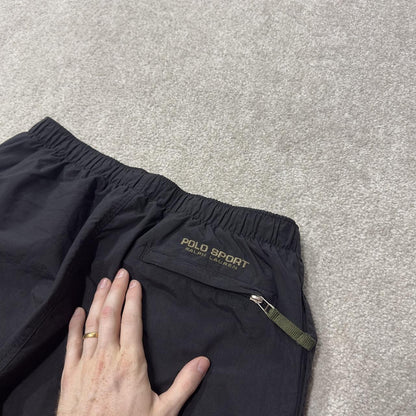 Y2K Polo Sport Ralph Lauren tracksuit bottoms black M