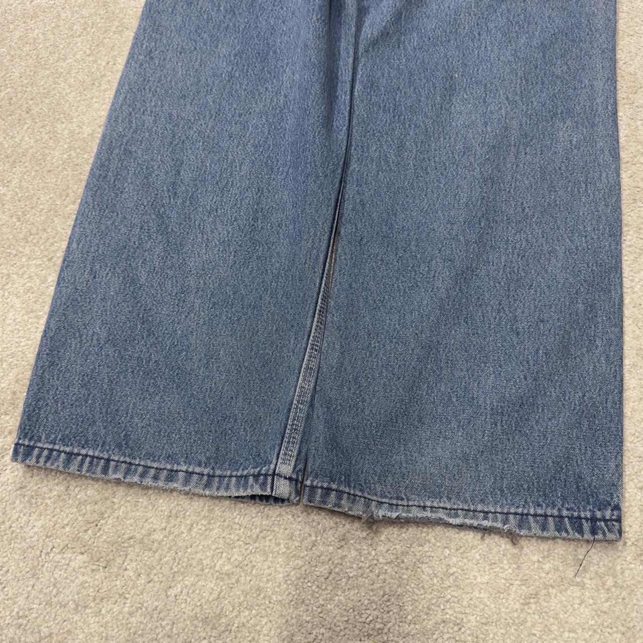 Vintage liberty dungarees 00s denim overalls blue Patch logo and adjustable straps