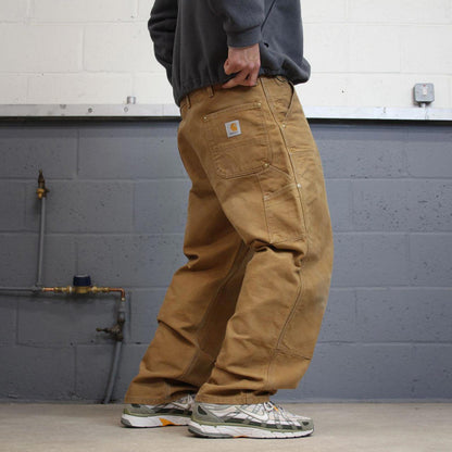 Carhartt double knee carpenter pants W38L30 baggy tan 90s style canvas skater cargos