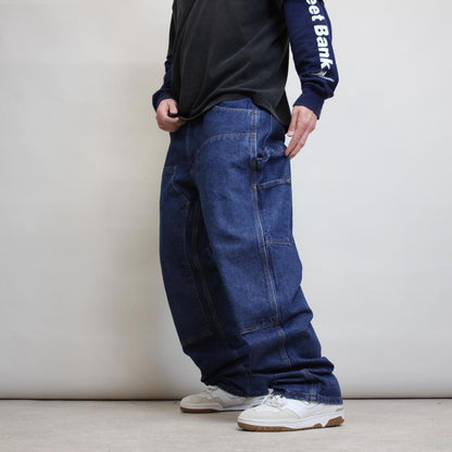 Blue Key double knee carpenter jeans W38L32 baggy denim skater pants