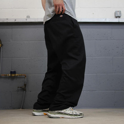 Dickies chino work pants black Loose leg twill chunk style skate trousers