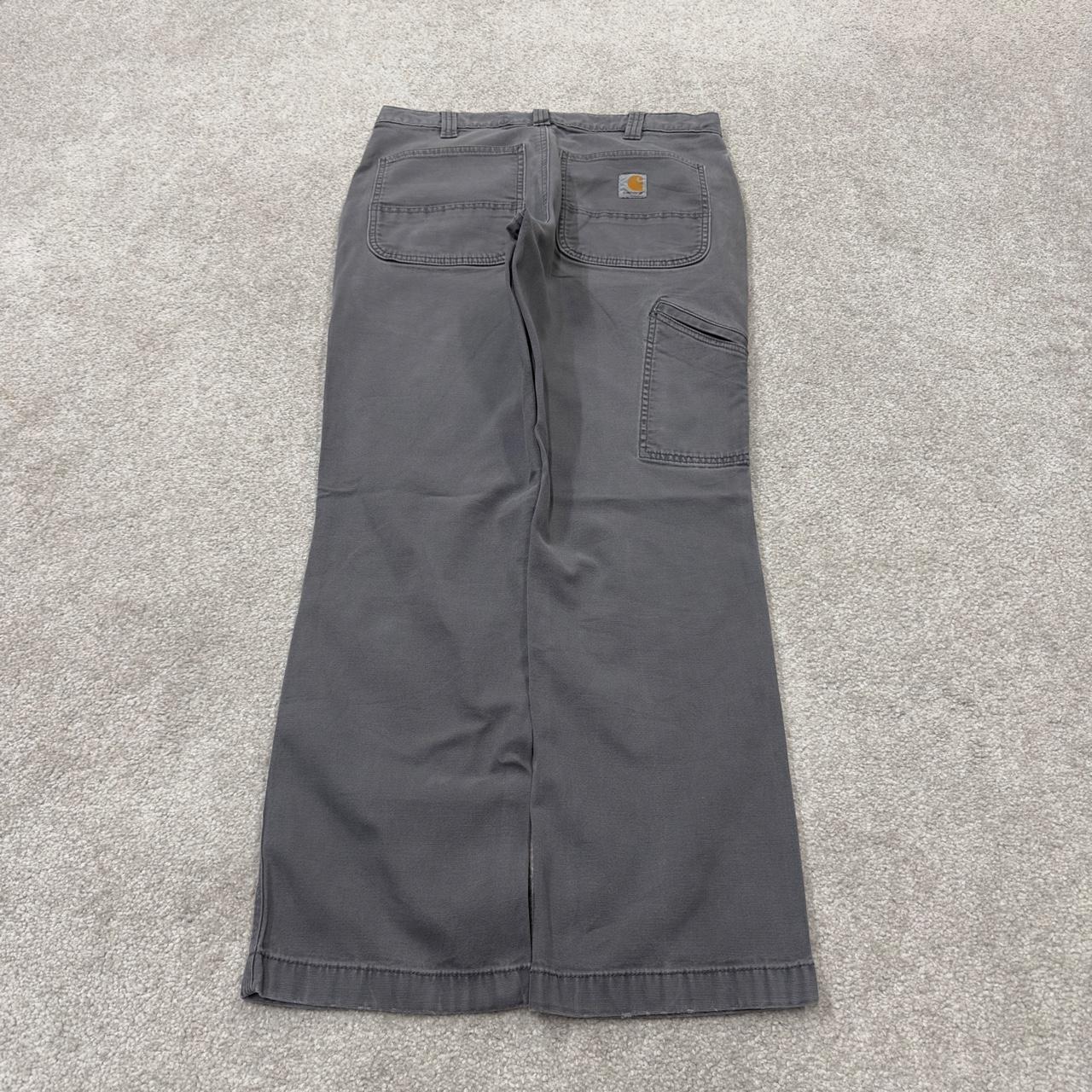 Carhartt carpenter pants y2k relaxed utility trousers grey Straight leg skater style workwear pants