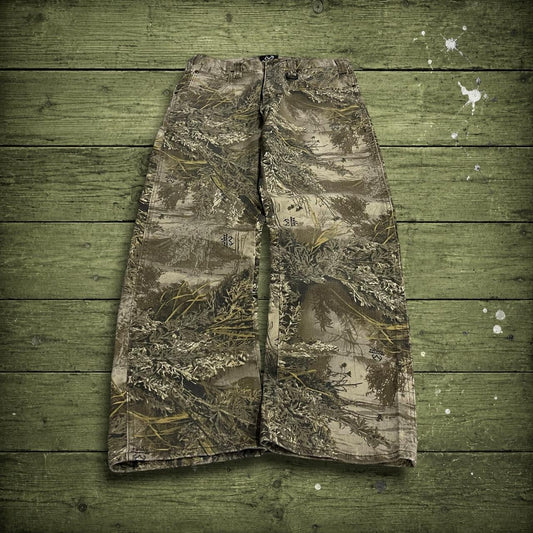 Realtree camo jeans y2k khaki Straight leg max-1 Realtree forest camouflage pants