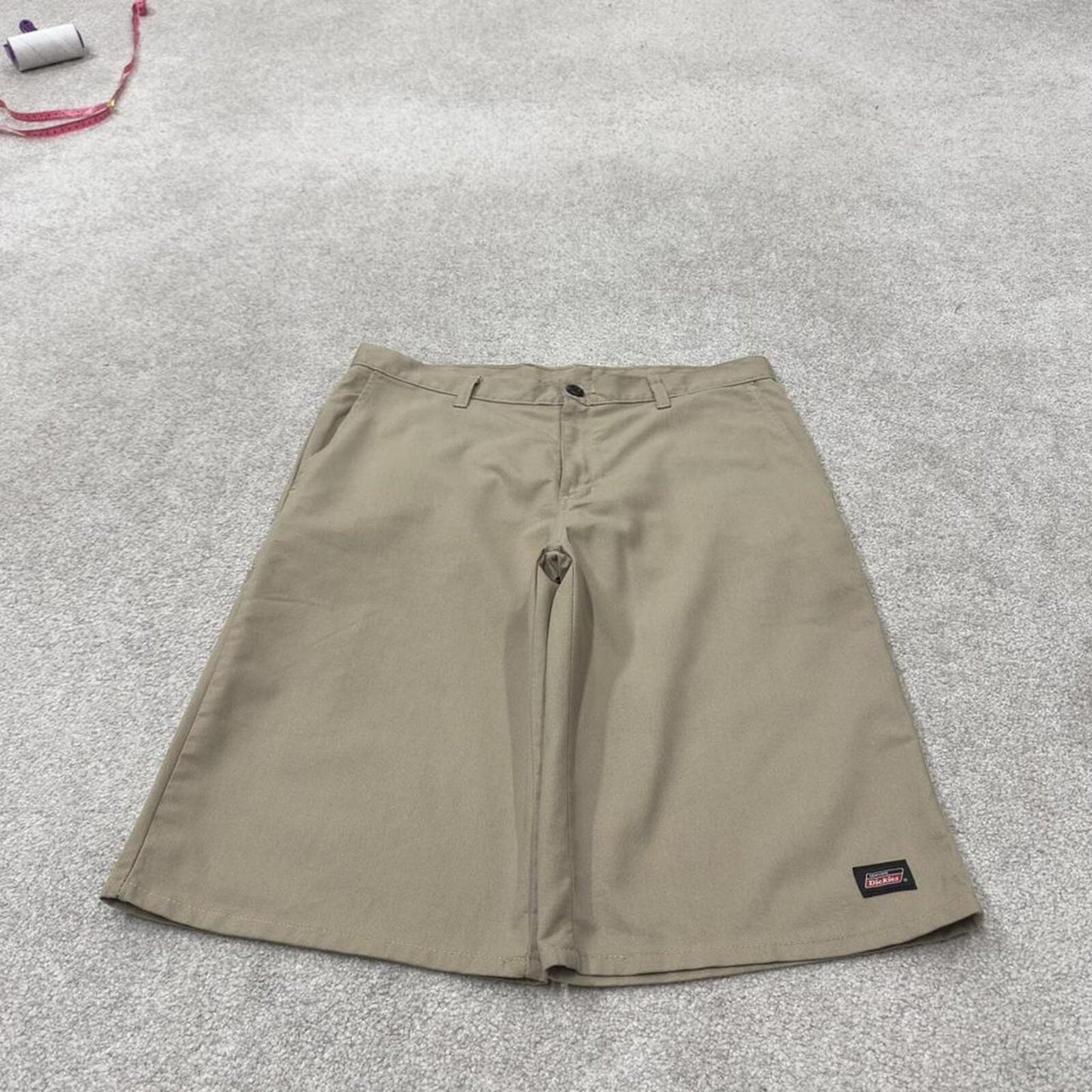 Dickies carpenter shorts long leg khaki Twill chino skater style shorts loose long leg