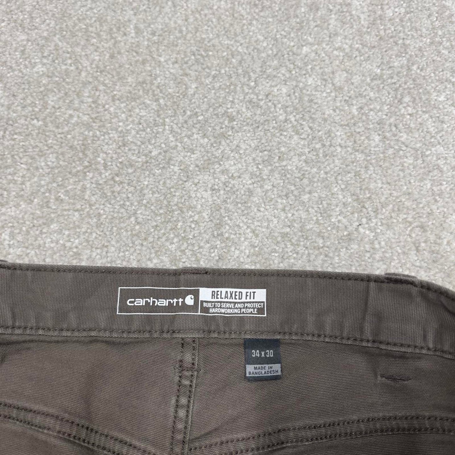Carhartt carpenter pants W34L30 loose khaki relaxed fit skate pants