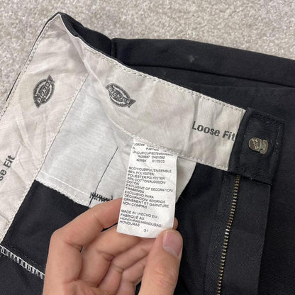Dickies loose fit chino shorts carpenter black Loose wide leg summer festival shorts