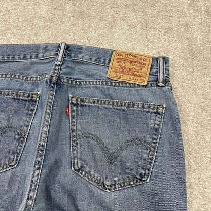 Y2k Levi's 505 jeans blue Straight leg denim pants red tab logo