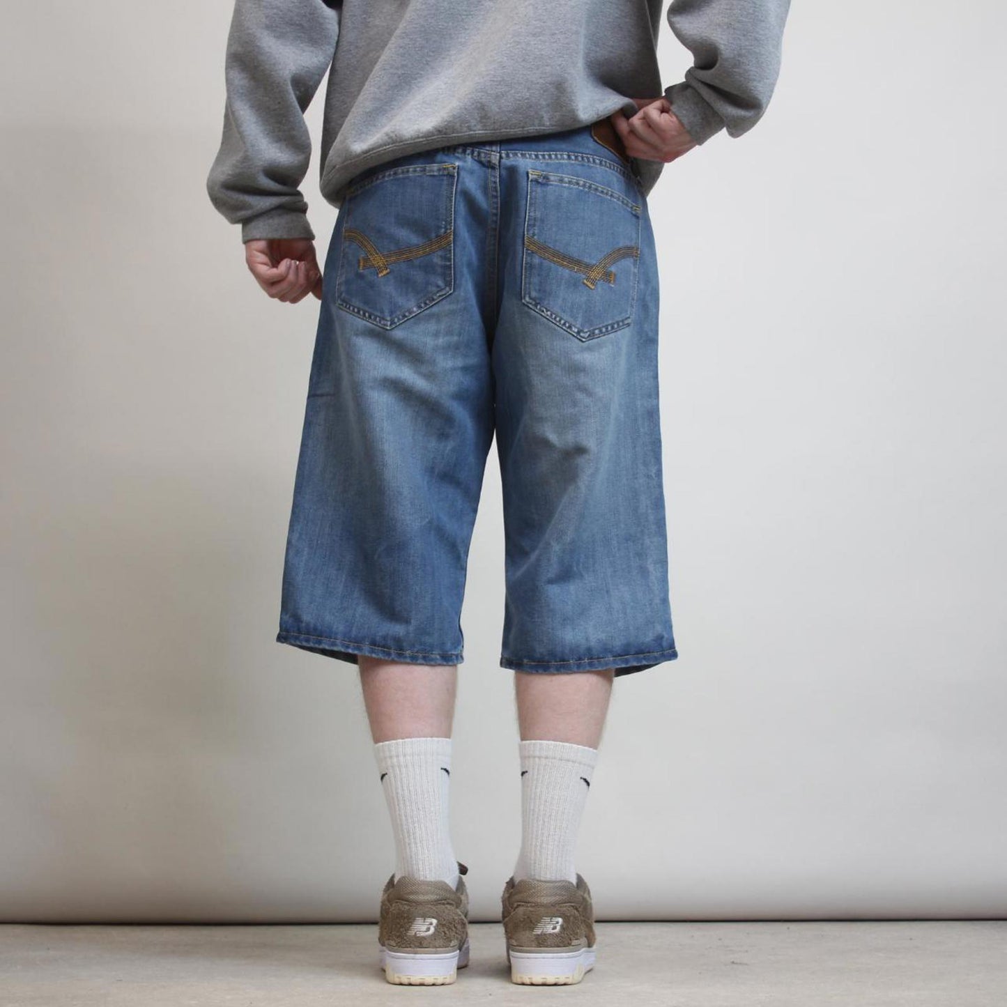 Baggy Ecko Unltd denim shorts W36 loose long 90s style denim skater jorts