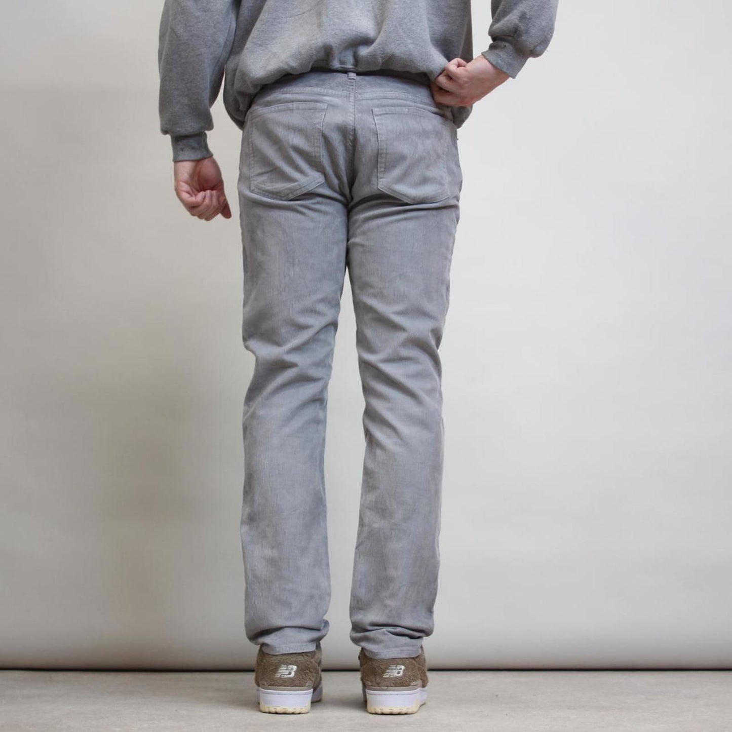 Grey J. Crew Corduroy jeans W32L30 slim flex cord pants