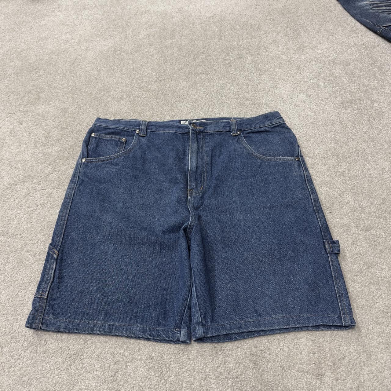 Y2K denim carpenter jorts skater blue FUSE loose fit summer jean shorts festival
