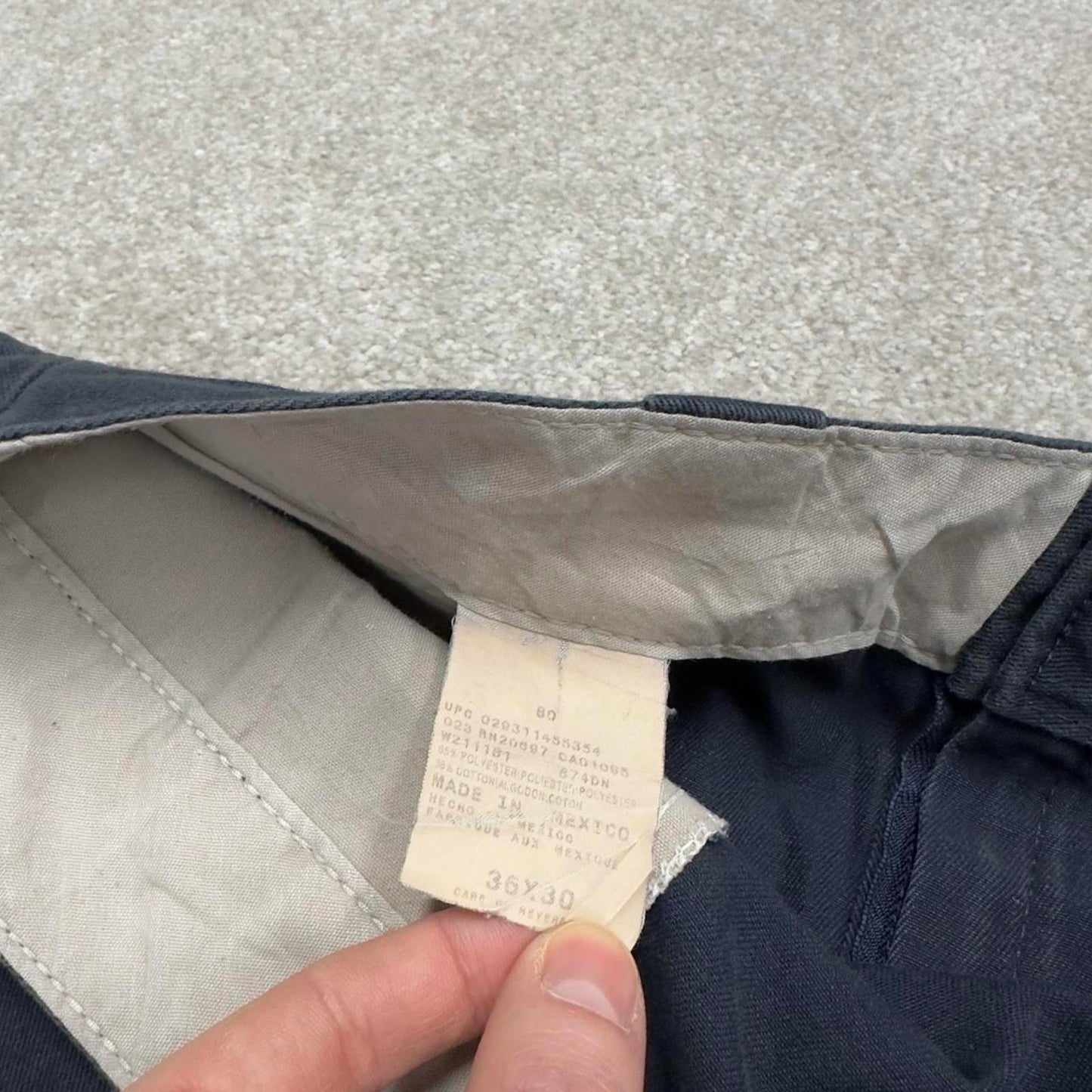 Vintage Y2k Dickies work pants navy Loose chino style skate trousers
