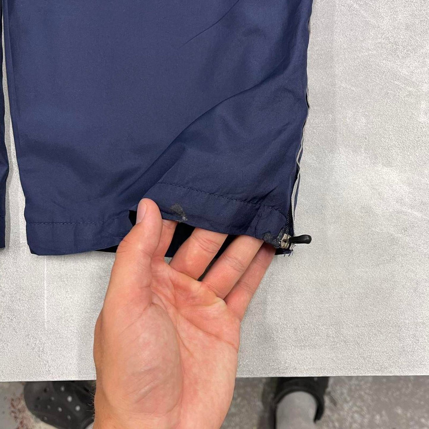 Baggy Starter trackies S navy loose y2k tracksuit bottoms