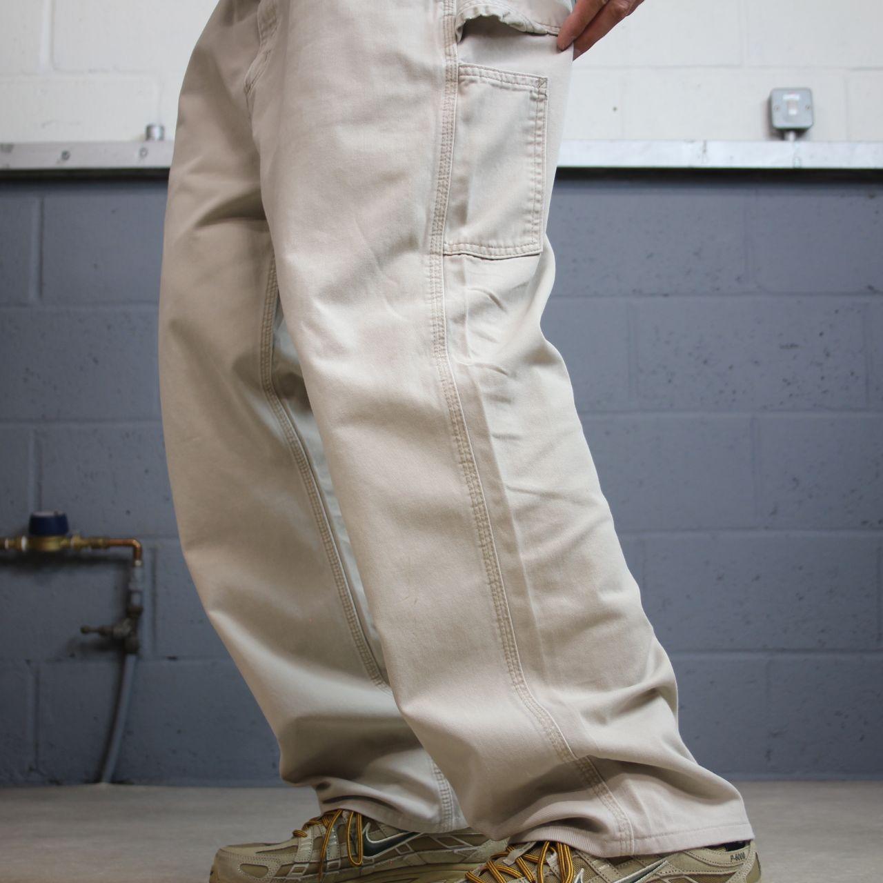 Carhartt carpenter pants y2k beige Relaxed fit skater surf style cargo pants