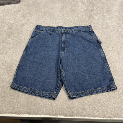 Baggy denim cargo shorts carpenter blue RK Brand loose skater style summer jorts