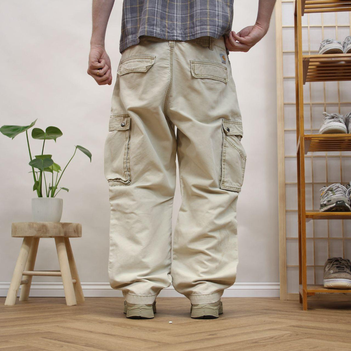 Baggy Carhartt cargo pants y2k relaxed fit Loose utility workwear skate cargo trousers