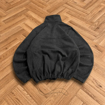 Y2K Columbia technical fleece L men’s grey full zip up autumn adjustable waist