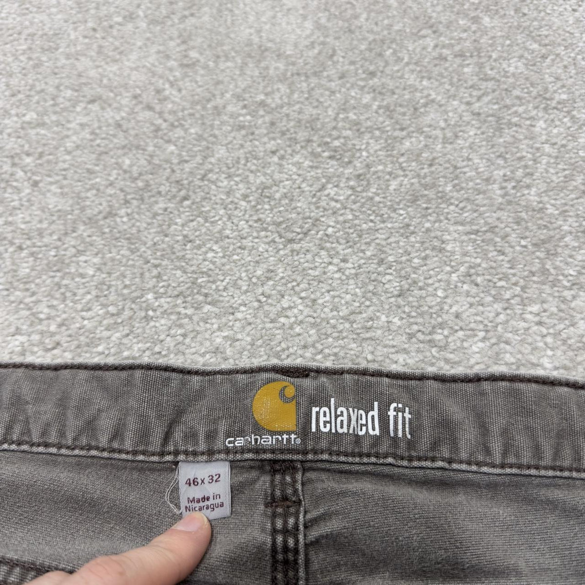 Carhartt carpenter pants relaxed y2k faded brown Loose straight leg skater style workwear pants