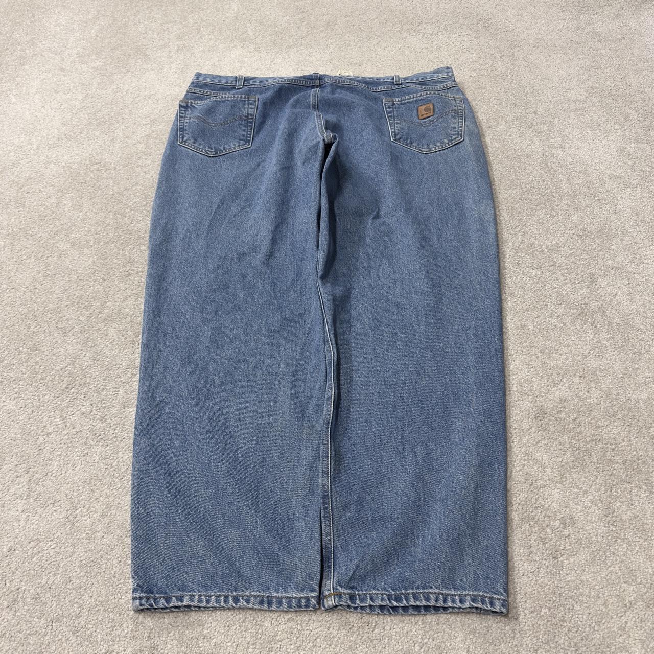 Baggy Carhartt jeans y2k blue denim Loose relaxed fit skater 2000s style workwear pants