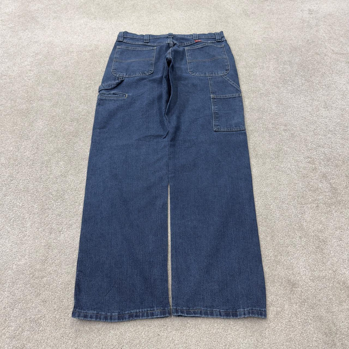Wrangler carpenter jeans y2k blue loose leg denim