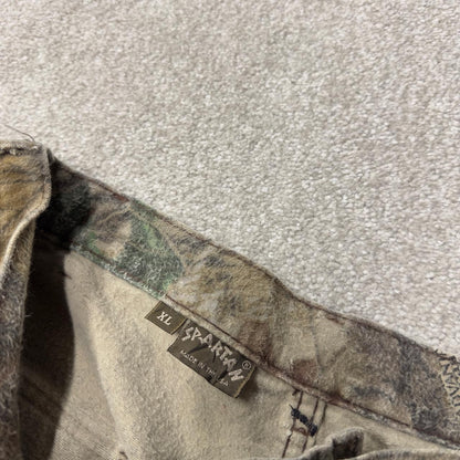 Baggy Realtree camo cargo pants Y2K XL khaki Spartan advantage Realtree camouflage hunting