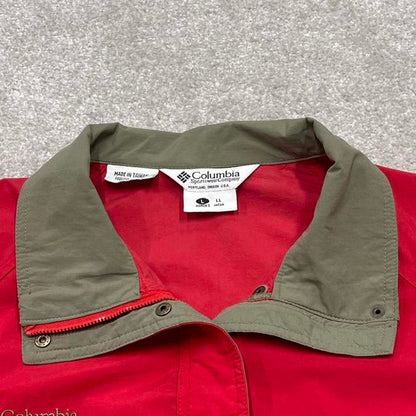 00s Columbia technical jacket Women’s L y2k style red lightweight windbreaker autumn