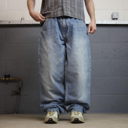 Y2K baggy Sean John jeans blue denim W38L32 Wide leg surf style pants