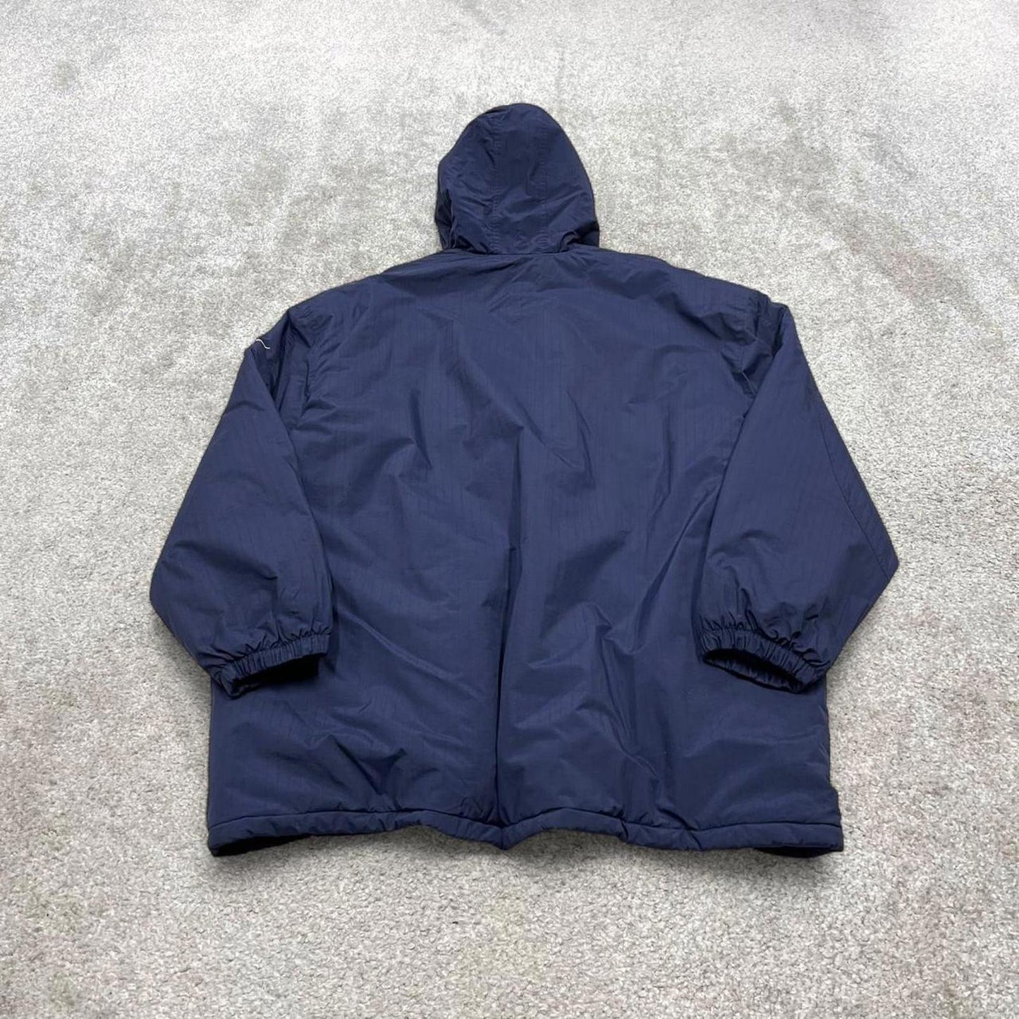 00s Nike jacket y2k style 3XL men's navy full zip padded windbreaker coat technical