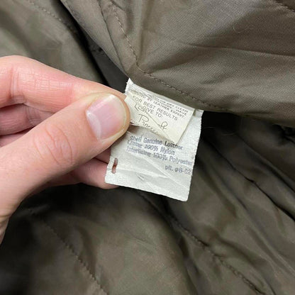 Vintage leather flight aviator bomber jacket brown Cooper boxy genuine leather flying coat