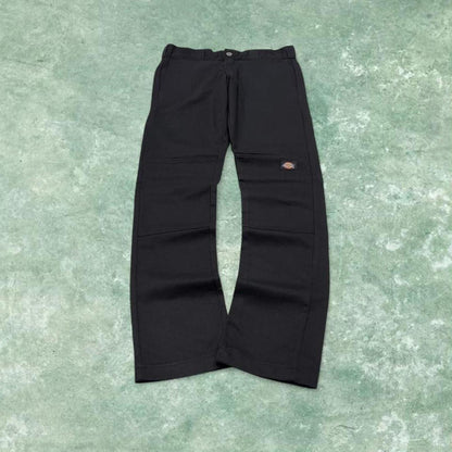 Dickies double knee work pants black Skinny straight chino style workwear skater trousers