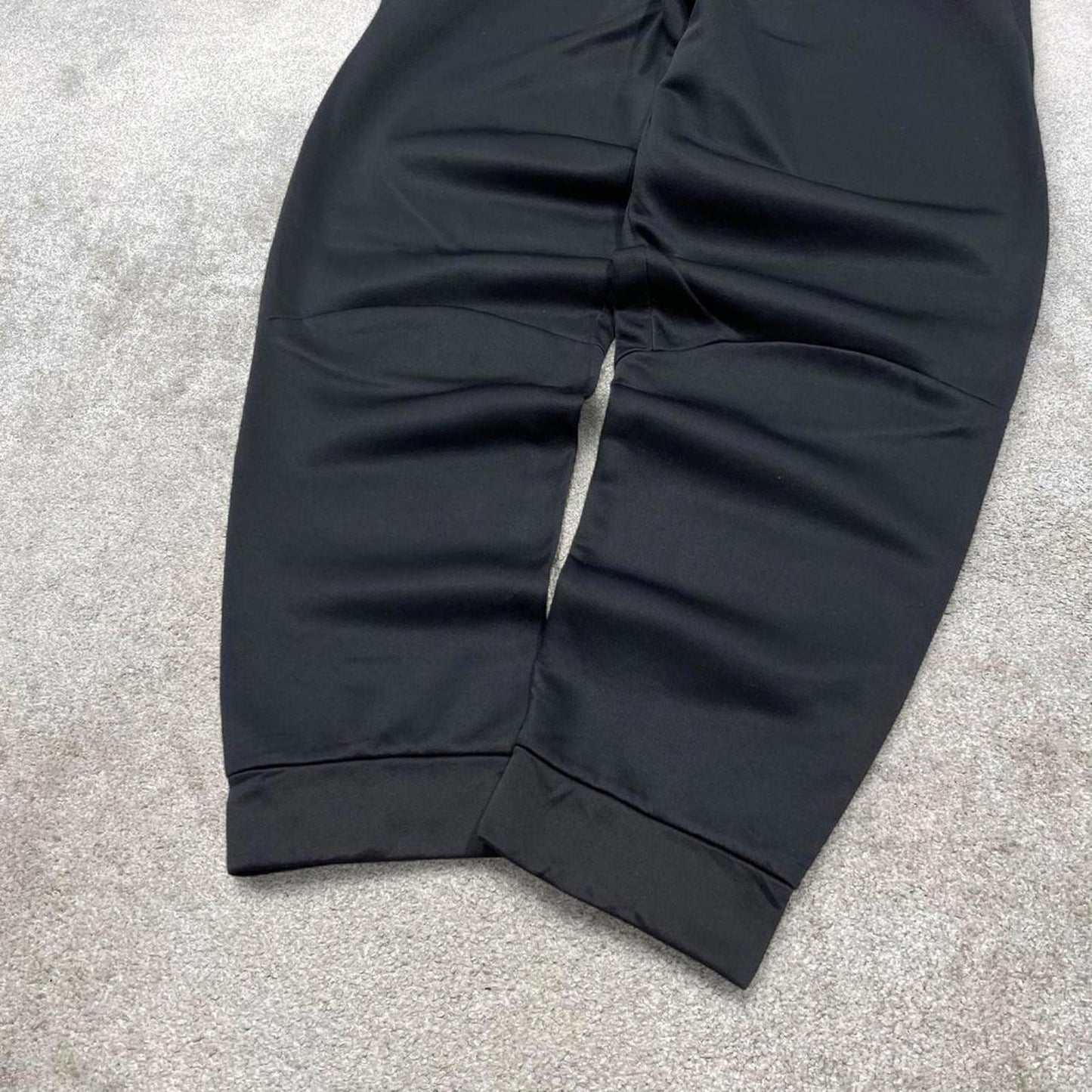 Vintage y2k Nike tracksuit bottoms black Dri-fit swoosh logo drawstring track pants