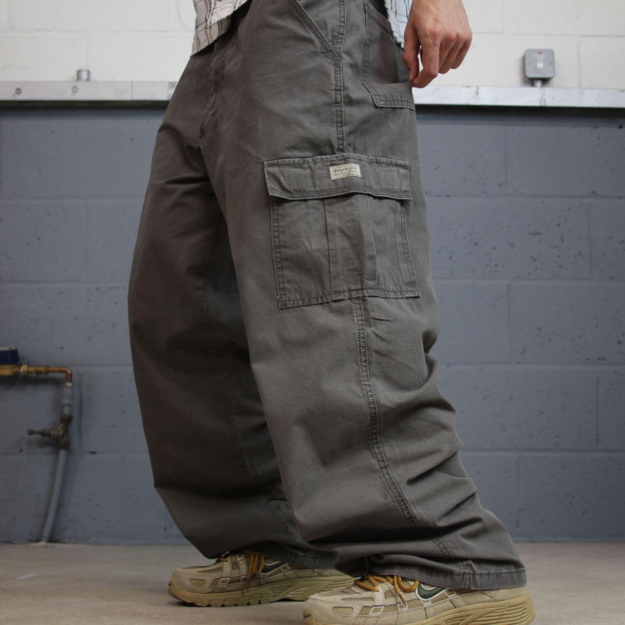 Wrangler carpenter pants y2k khaki Loose straight leg skater 2000s style cargo pants