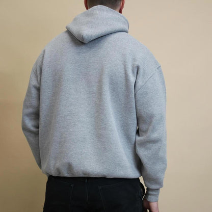Grey vintage Russell hoodie XL Thick pullover jumper