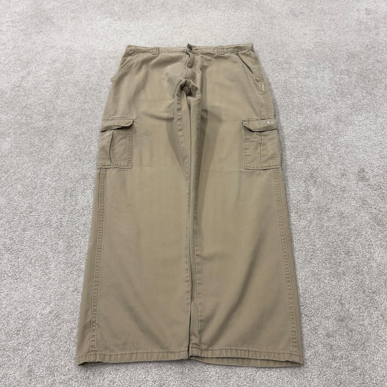 Baggy Wrangler cargo pants relaxed y2k khaki Loose straight leg relaxed skater work pants