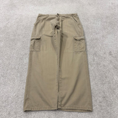 Baggy Wrangler cargo pants relaxed y2k khaki Loose straight leg relaxed skater work pants