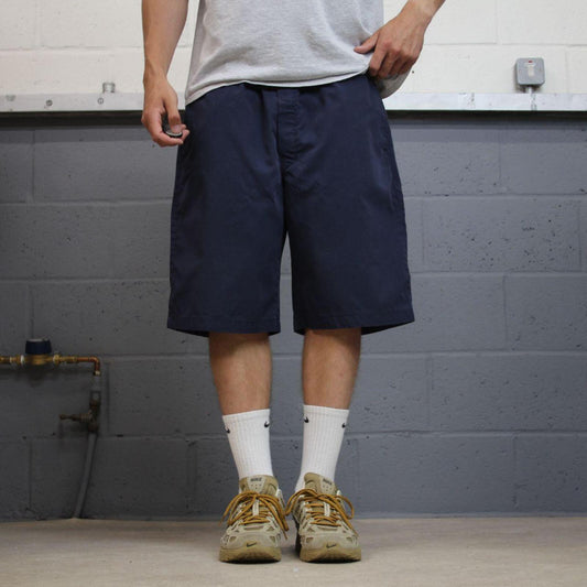 Dickies chino shorts loose y2k navy Chino style skater shorts loose leg festival