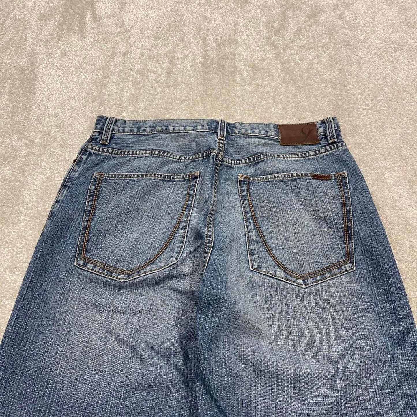 Vintage baggy Sean John jeans 90s skater style W32L32 blue loose denim pants