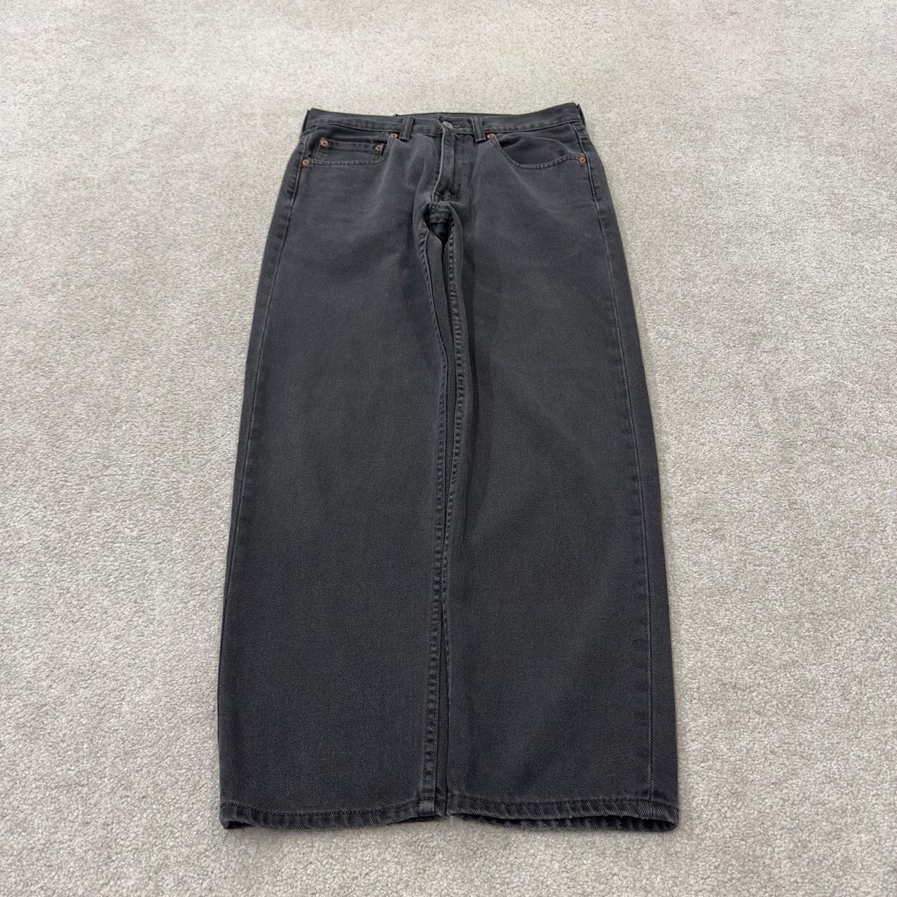 Black Levi’s 550 jeans y2k W30L29 Levi’s straight leg 550 red tab logo pants