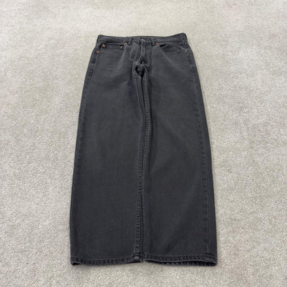 Black Levi’s 550 jeans y2k W30L29 Levi’s straight leg 550 red tab logo pants