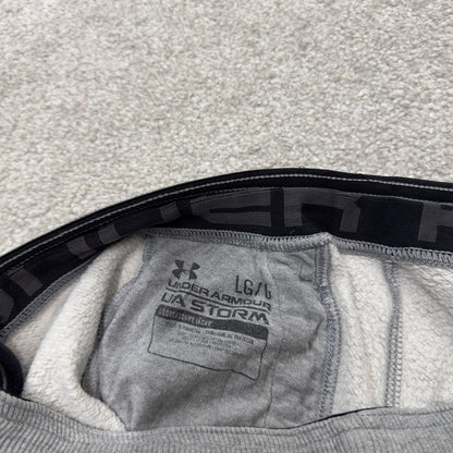 Under armour grey joggers loose leg large y2k Loose casual 2000s style jogging bottoms