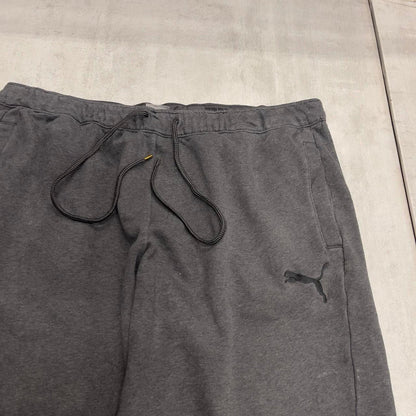 Y2k Puma tracksuit bottoms XXL men's grey joggers sports gym wear casual streetwear trackies comfort