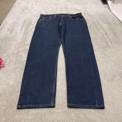 Levis 505 jeans y2k 90s style W38L32 red tab logo 5 pocket blue denim pants skater