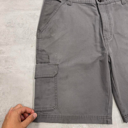Grey baggy Dickies cargo shorts W32