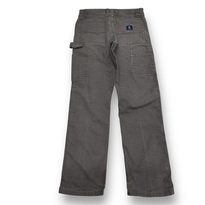 Mens carpenter jeans W30L32 grey RK Brand utility pocket cargos Rural King workwear skater style USA