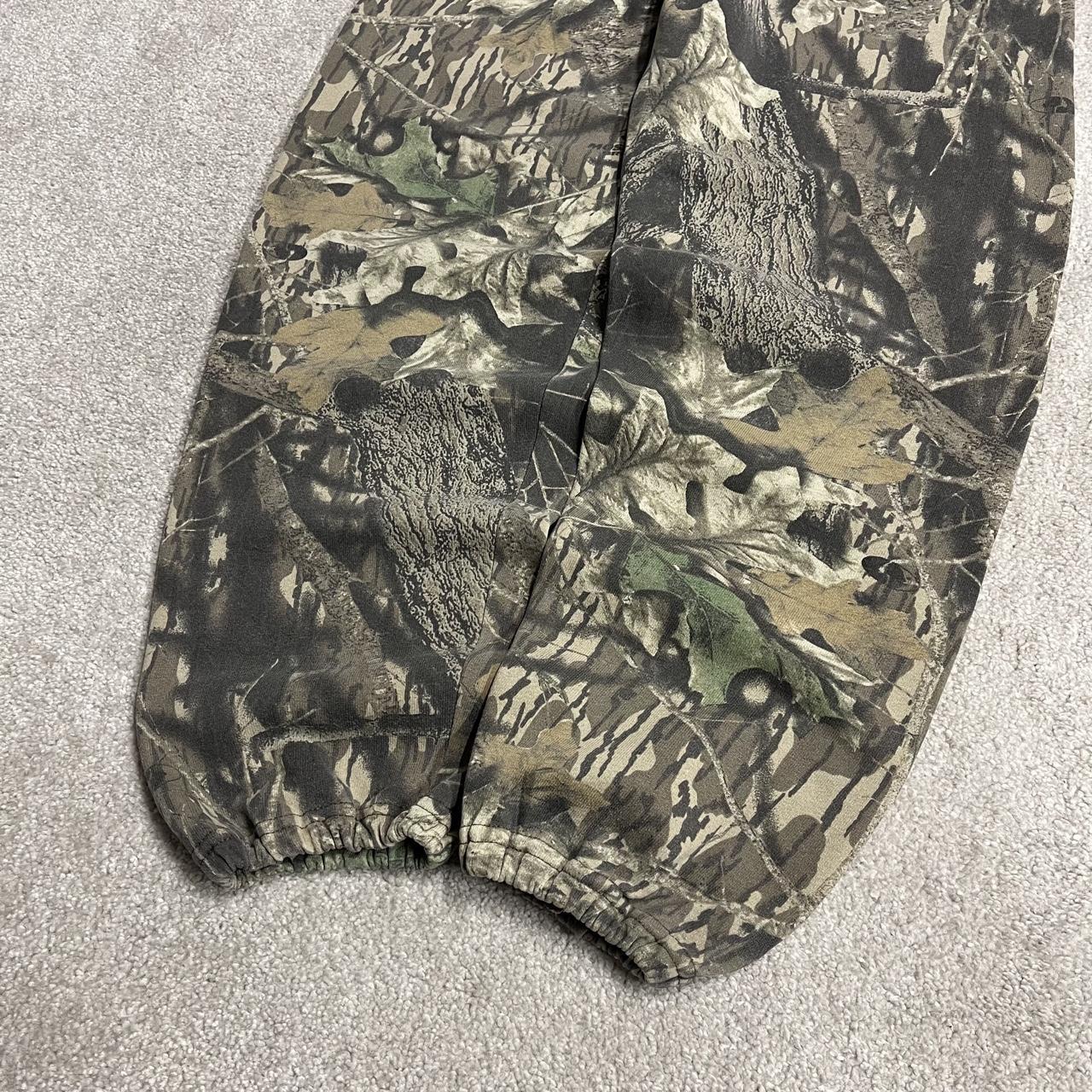 Jerzees Realtree camo joggers y2k khaki L Camouflage sweatpants, elasticated & drawstring waist