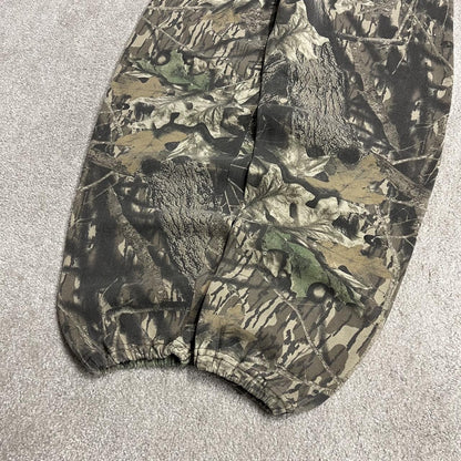 Jerzees Realtree camo joggers y2k khaki L Camouflage sweatpants, elasticated & drawstring waist