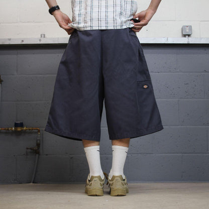 Dickies baggy chino shorts carpenter navy grey Chino style skater shorts long wide leg festival